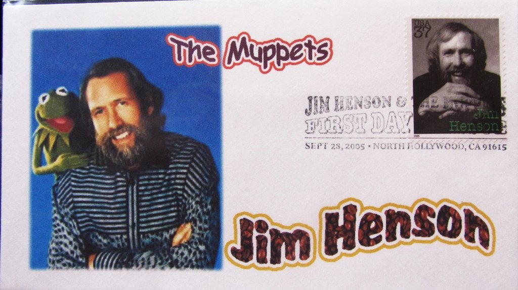 FDC USA-  BEDENKER JIM HENSON VAN DE MUPPETS, Ophalen of Verzenden, Gestempeld, Noord-Amerika