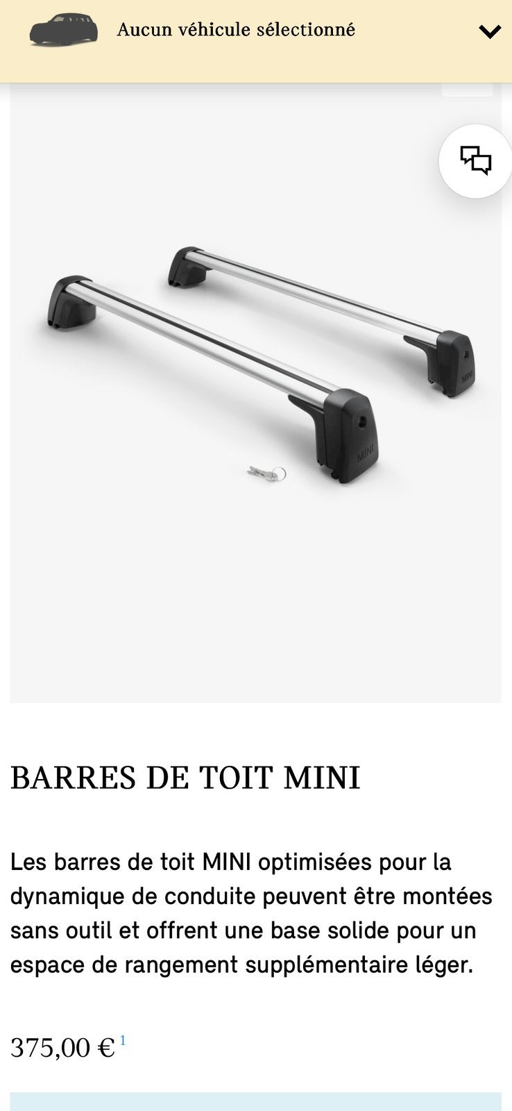 Barres de toit mini, Auto diversen, Dakdragers, Zo goed als nieuw, Ophalen