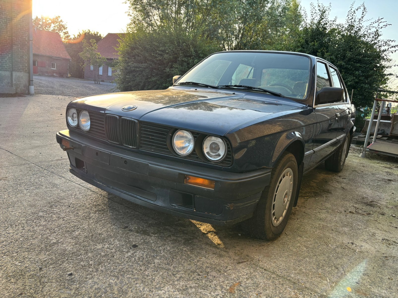 Bmw e30 316i 4 deurs, 4 deurs, Blauw, Bedrijf, Grijs
