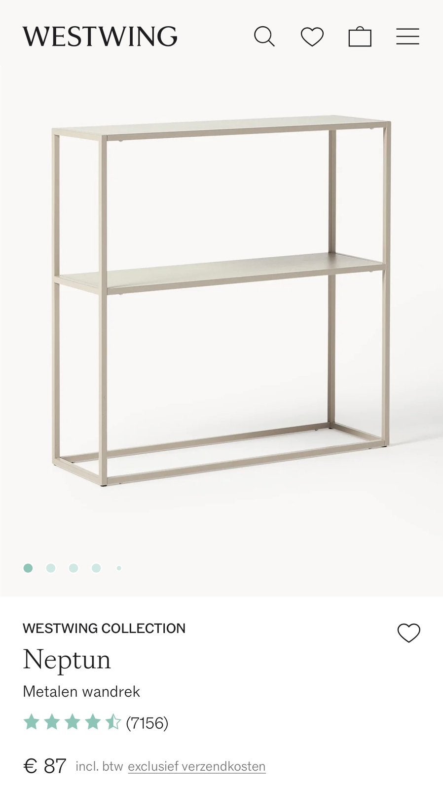 Neptun wandtafel beige, Enlèvement, Comme neuf