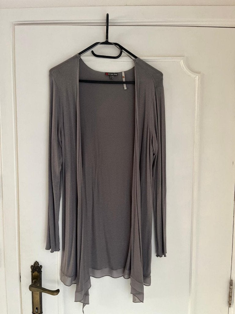 Grijze Lange gilet,Street one,maat 38, Maat 38/40 (M), Street One, Ophalen of Verzenden, Grijs