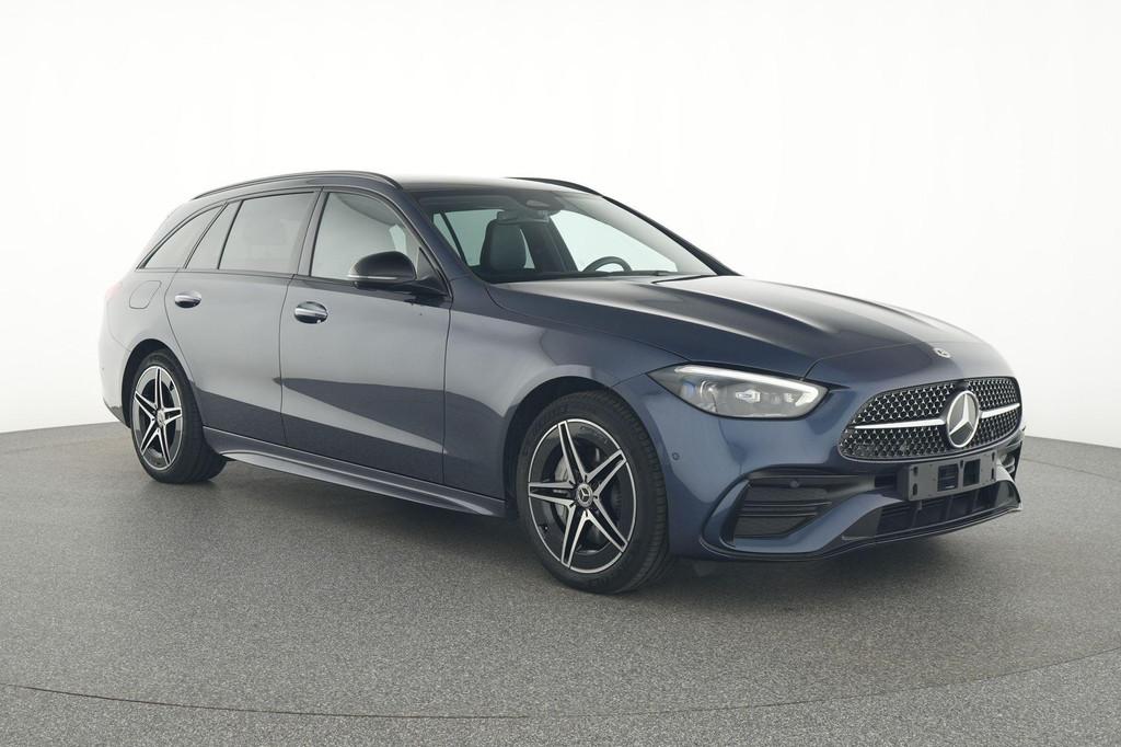 Mercedes-Benz C-Klasse 300 de Break AMG Line | Trekhaak | 36, Auto's, Automaat, 197 pk, 4 cilinders, Blauw