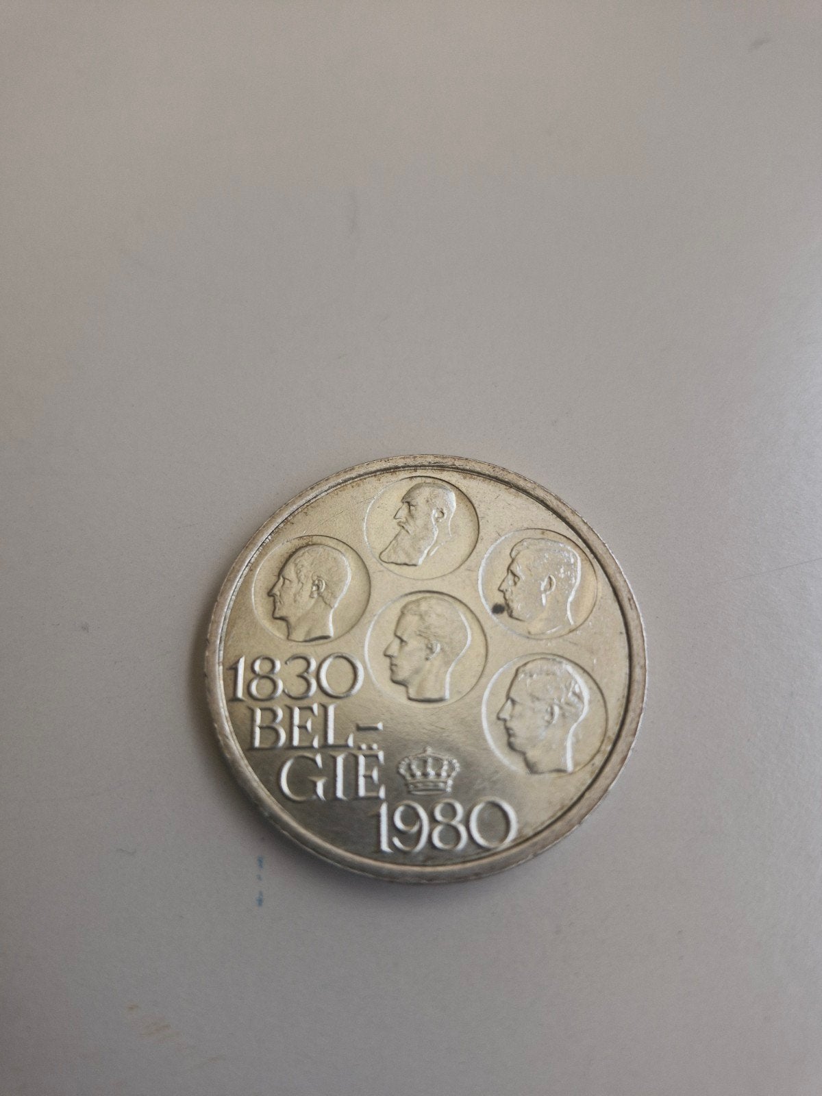Zilveren herdenkingsmunt 500 Belgische Frank 1980 (25 gram!), Timbres & Monnaies, Monnaies | Belgique, Enlèvement ou Envoi, Argent