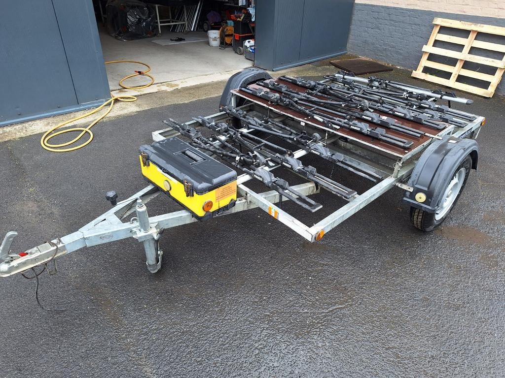 Fietsen aanhangwagen voor 10 fietsen, Fietsen en Brommers, Ophalen, Gebruikt