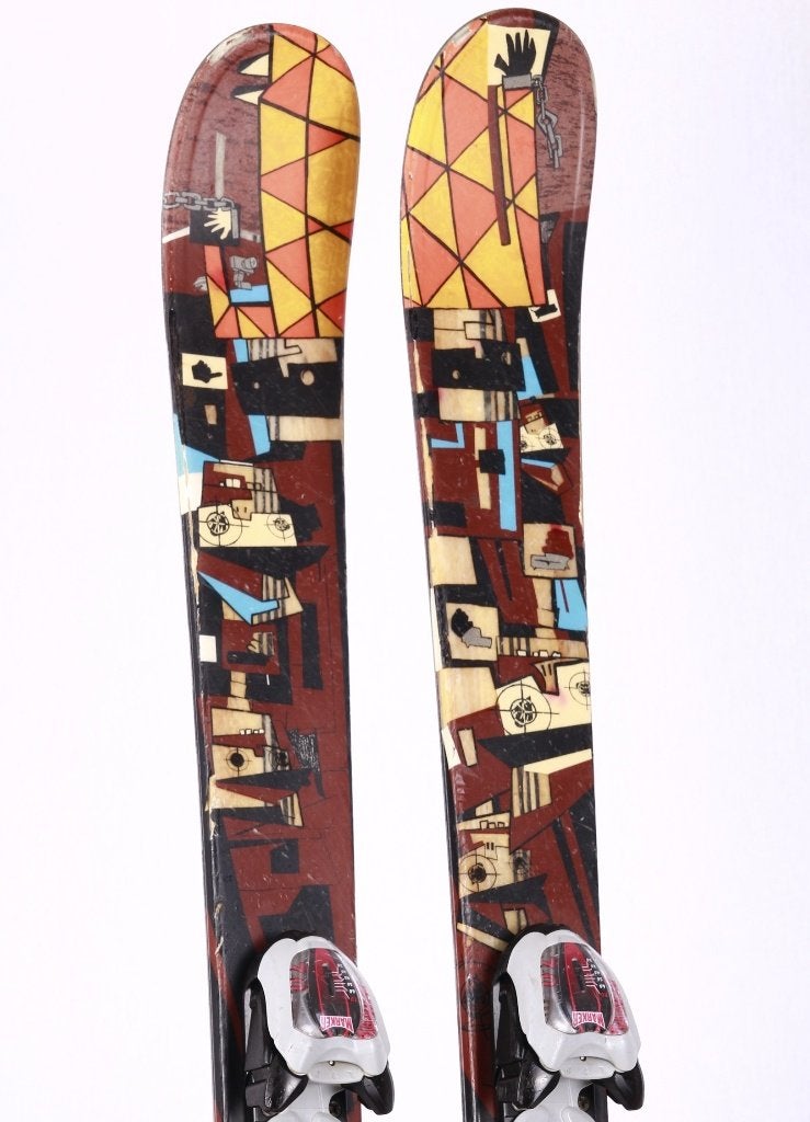 128 cm kinder ski's K2 THE FUJATIVE, TWINTIP + Marker 7, Overige merken, Gebruikt, Verzenden, 100 tot 140 cm