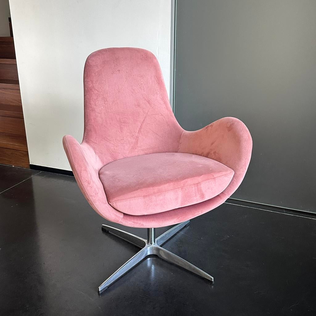 EGG CHAIR, Ophalen, Gebruikt, Minder dan 75 cm, Stof