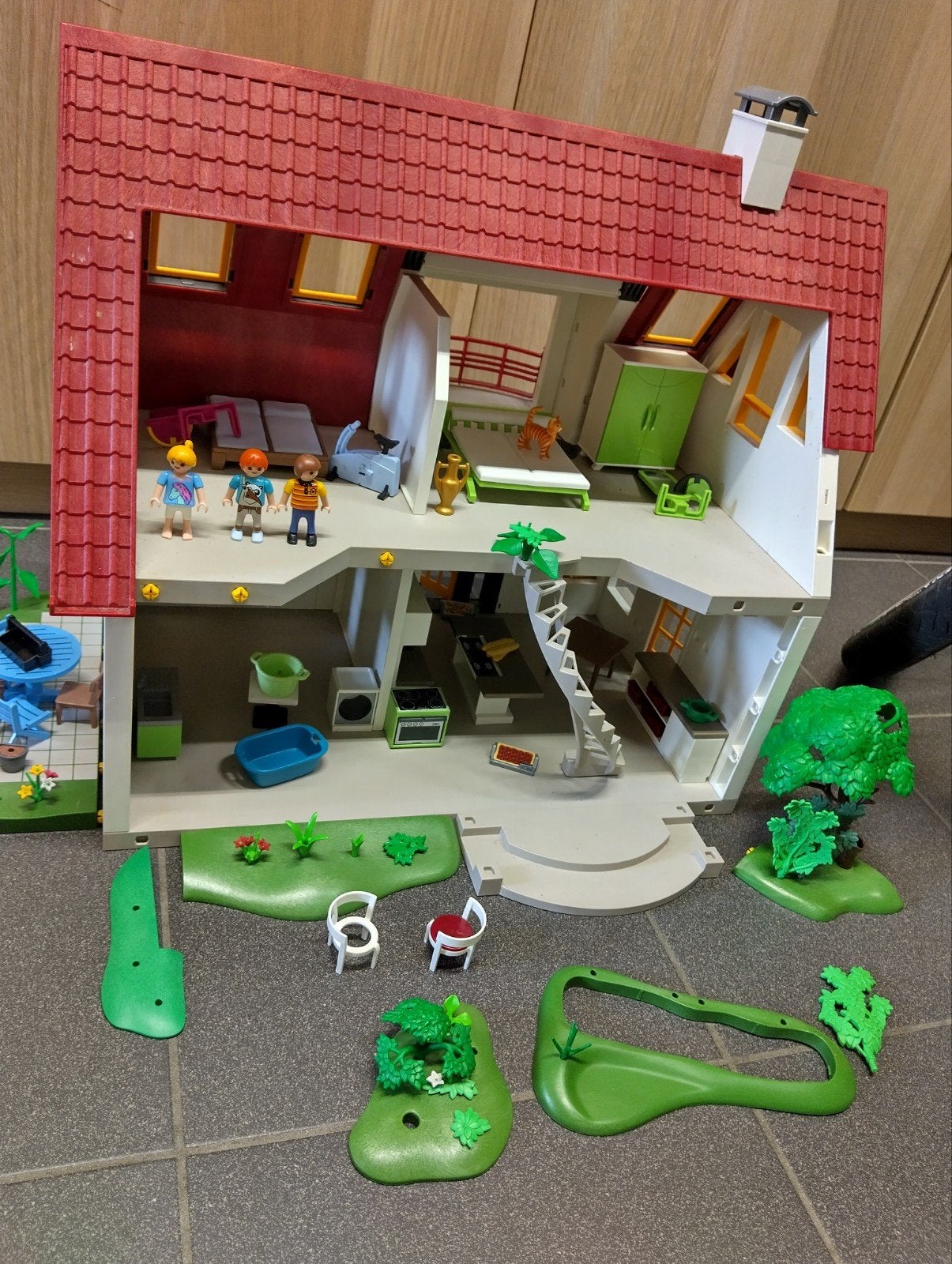 Playmobil huis plus toebehoren, Ophalen