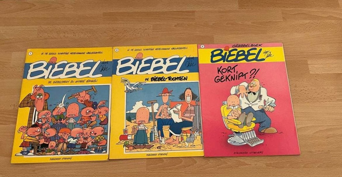 3 stripverhalen van BIEBEL, Livres, BD | Comics, Enlèvement, Utilisé, Plusieurs comics, Europe