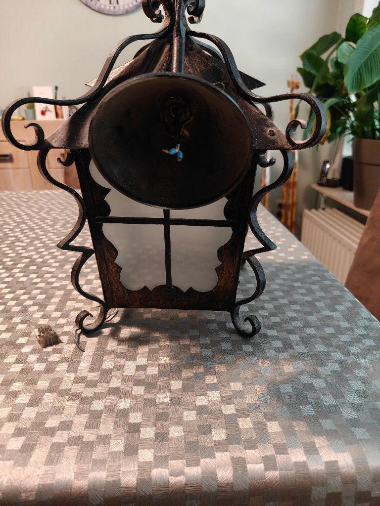 Smeedijzeren lantaarn, Ophalen, Gebruikt, Lantaarn, 35 cm