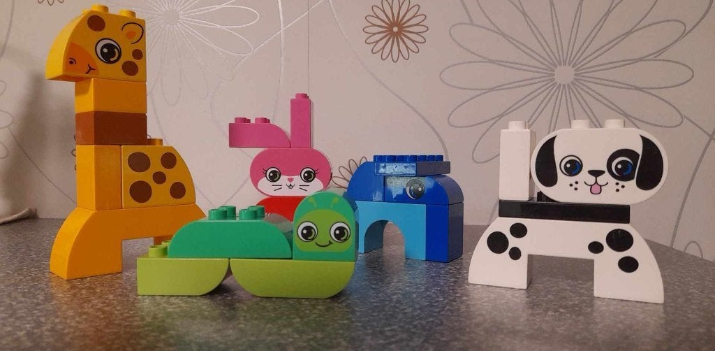 Duplo 10573 Creatieve dieren., Ophalen of Verzenden, Zo goed als nieuw, Compleet, Duplo