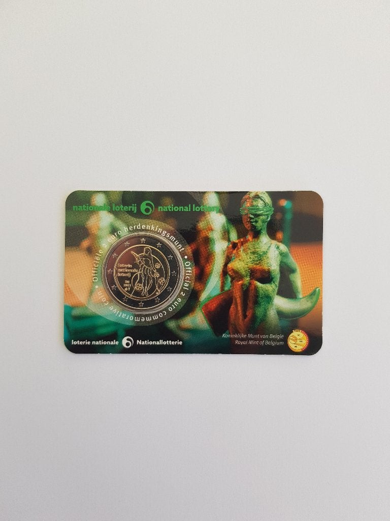 2 euro 2025 90 jaar Nationale Loterij België in NL coincard, Ophalen, België, 2 euro, Losse munt