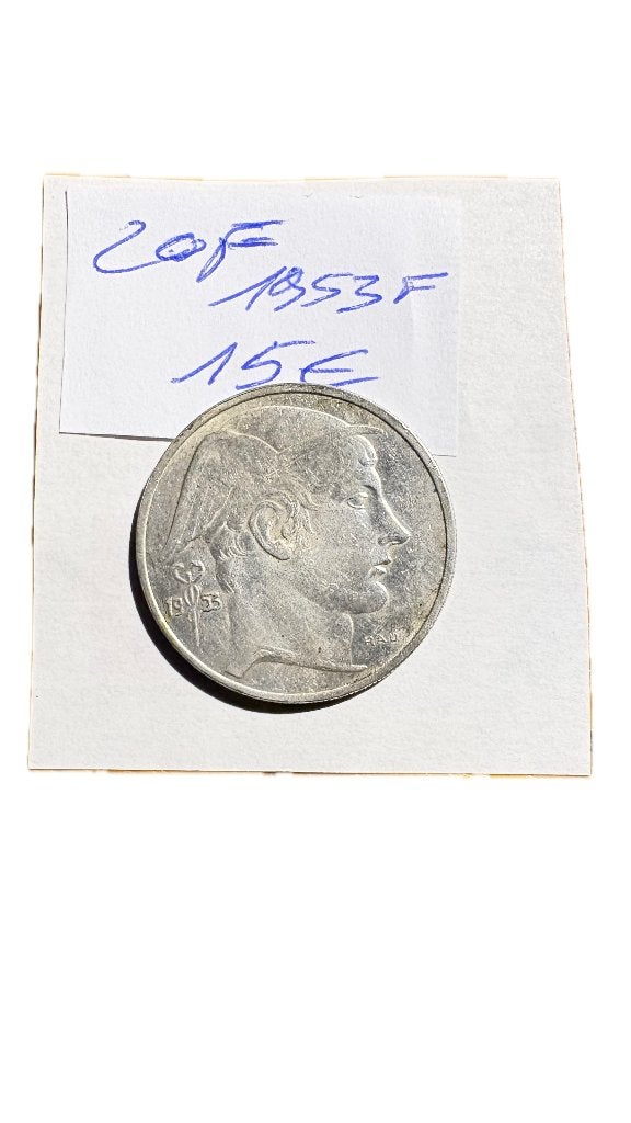 BAUDOUIN I : Argent 20 Francs 1953F, Enlèvement ou Envoi, Argent, Argent