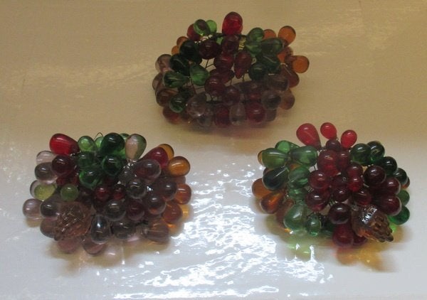 appliques murales anciennes avec fruits en verre, Envoi