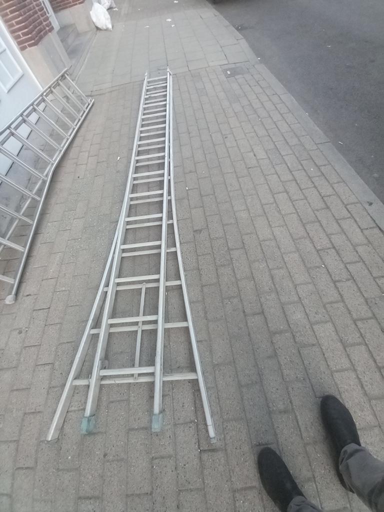 echelle rallonge double en aluminium 2x4m, Bricolage & Construction, Échelles & Escaliers