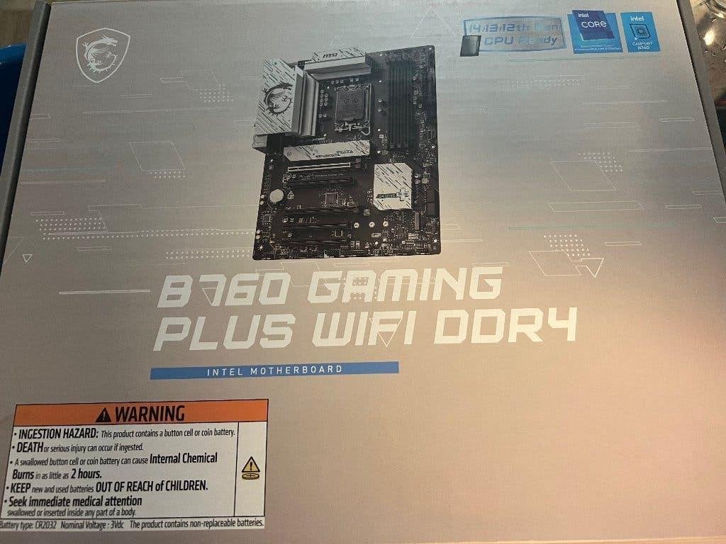 Msi b760 gaming plus wifi ddr 4, Computers en Software, Moederborden, Ophalen, Gebruikt, DDR4
