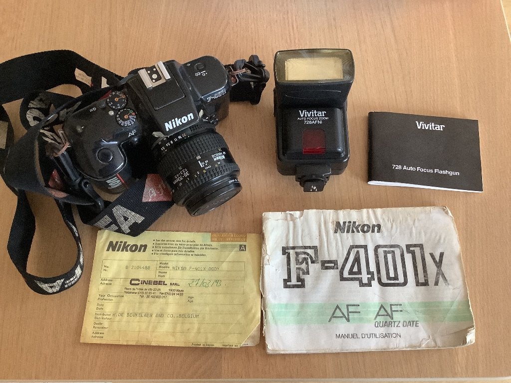 Appareil photo argentique Nikon F-401X de 1993, TV, Hi-fi & Vidéo, Appareils photo analogiques, Enlèvement ou Envoi, Utilisé, Reflex miroir