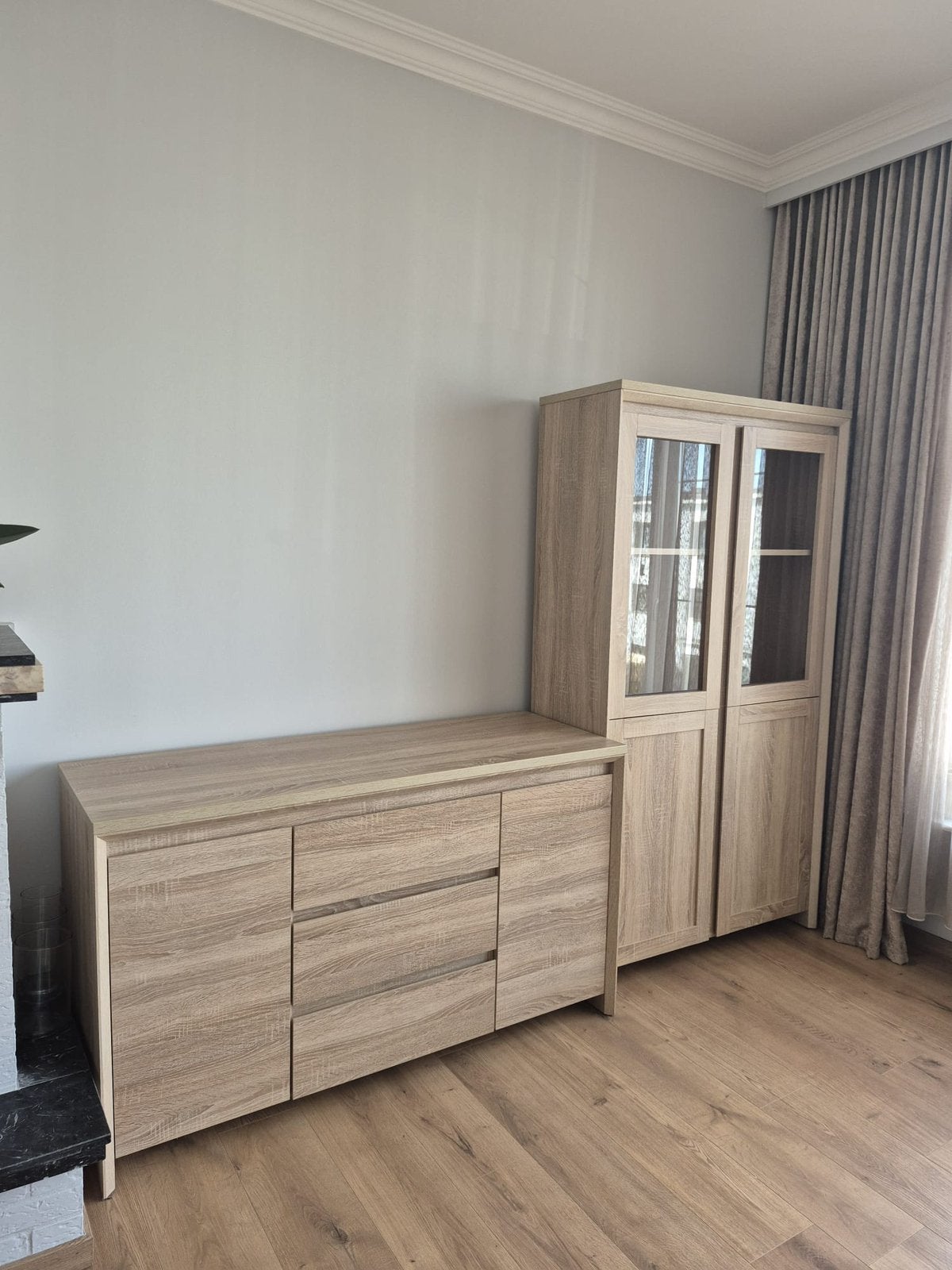 Complete woonkamerset: vitrinekast, dressoir en salontafel, Huis en Inrichting, Ophalen