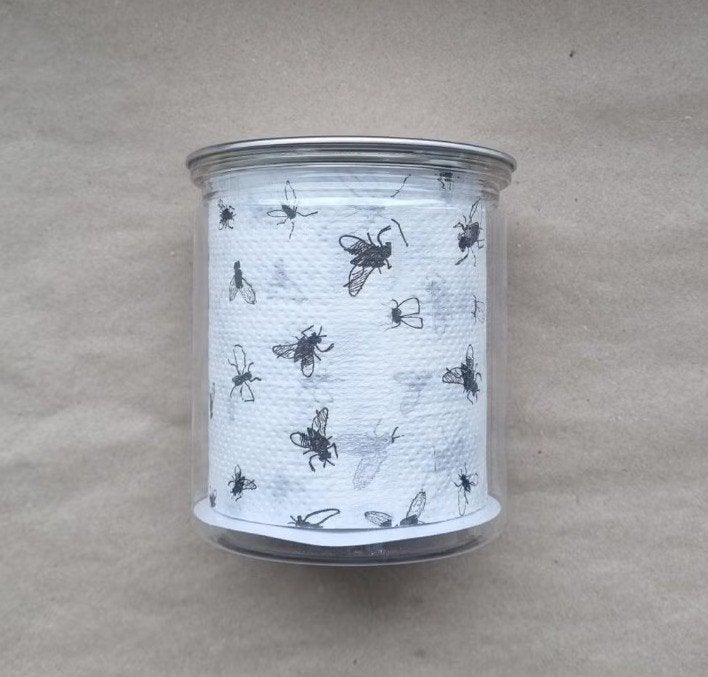 Papier toilette Flying Tiger avec des images de mouches, Enlèvement ou Envoi, Neuf, Toilettes