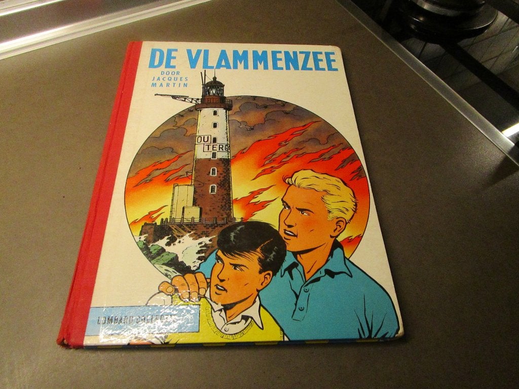 De vlammenzee - HC - 1e druk - 1961, Boeken, Gelezen, Eén stripboek, Ophalen of Verzenden, Jacques Martin