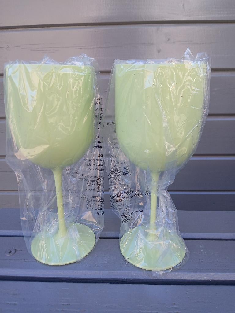 Plastieken wijnglazen ,waterglazen 6stuks nieuw!, Ophalen of Verzenden, Nieuw