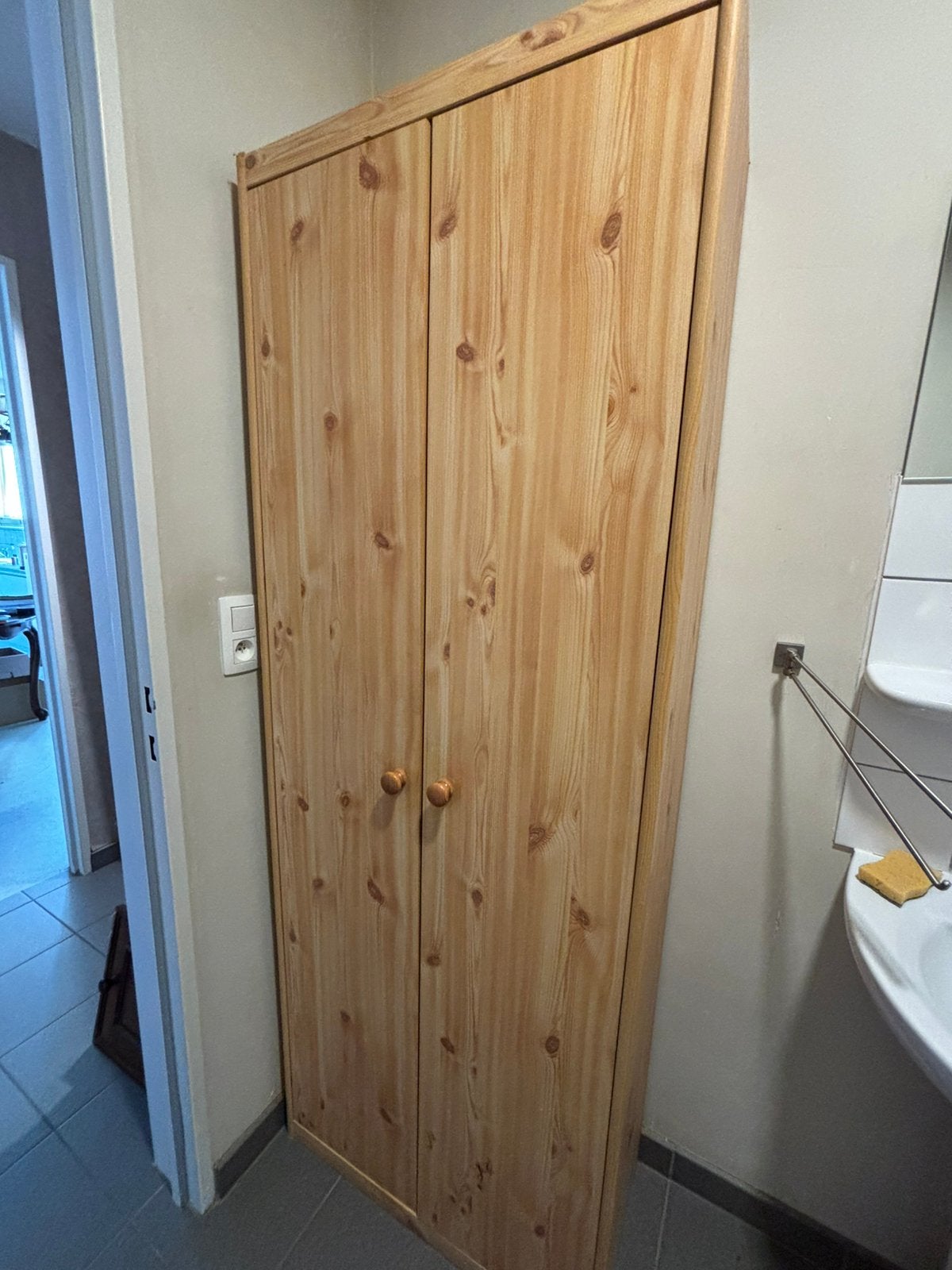 Houten kast met schabben, Ophalen, 50 tot 100 cm, 25 tot 50 cm, Gebruikt