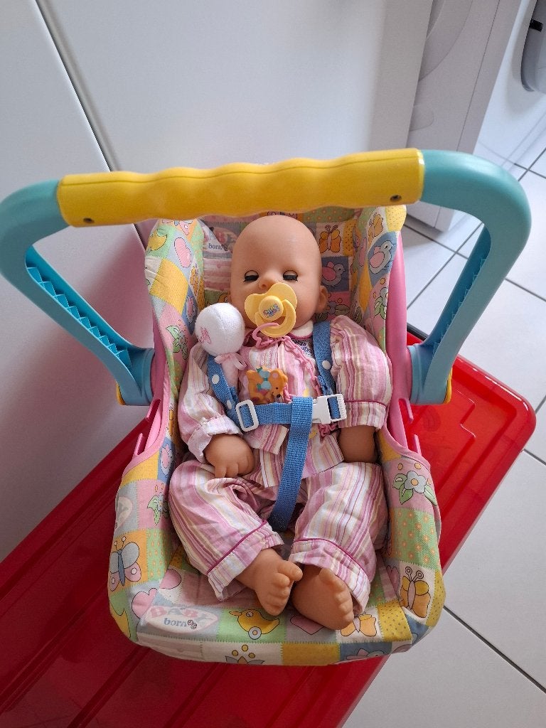 Baby born maxi cosi, Ophalen, Zo goed als nieuw, Babypop