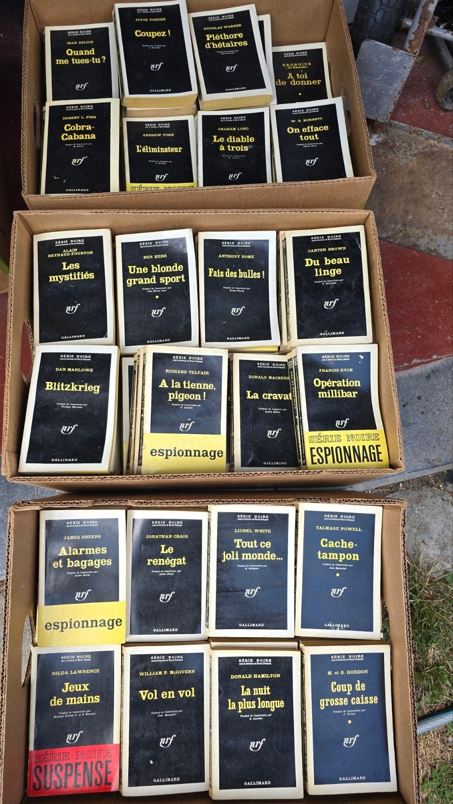 Livre: Roman Série Noire. 214 exemplaires, Enlèvement