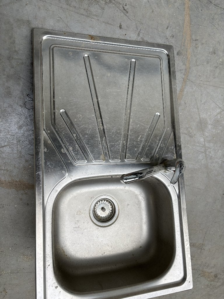 spoelbak en kraan FRANKE, Ophalen, Gebruikt, Minder dan 100 cm