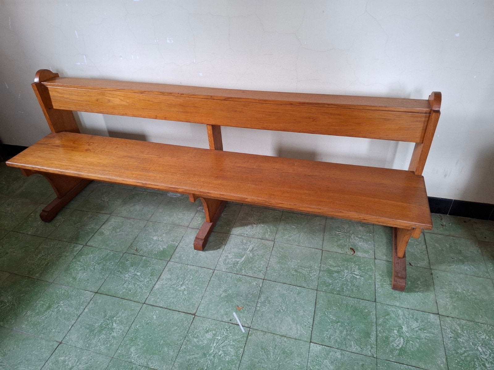Ancien banc d'église en chêne massif, Enlèvement