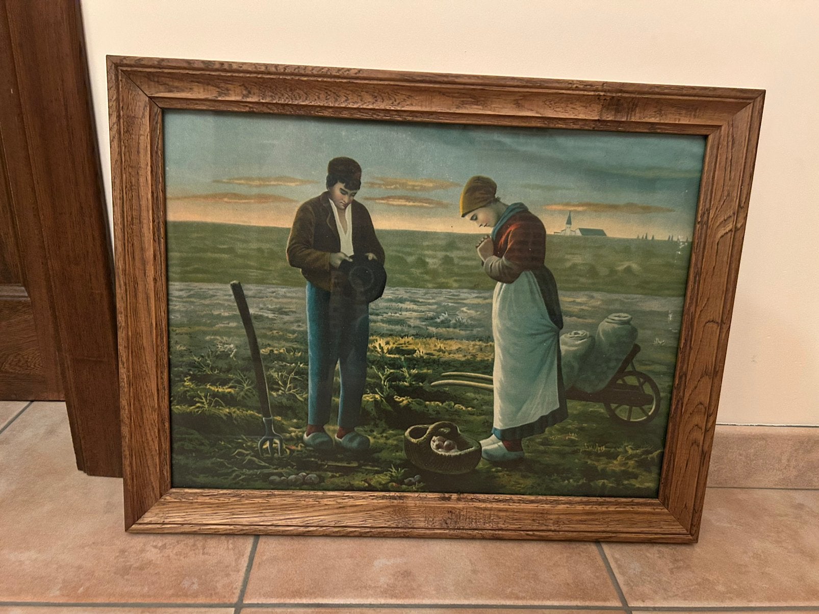 Angelus - landbouwers aan het bidden, Ophalen