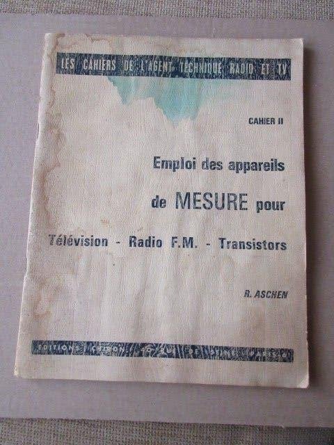 livre les cahiers de l'agent technique radio et tv aschen, Antiek en Kunst, Antiek | Tv's en Audio, Ophalen of Verzenden