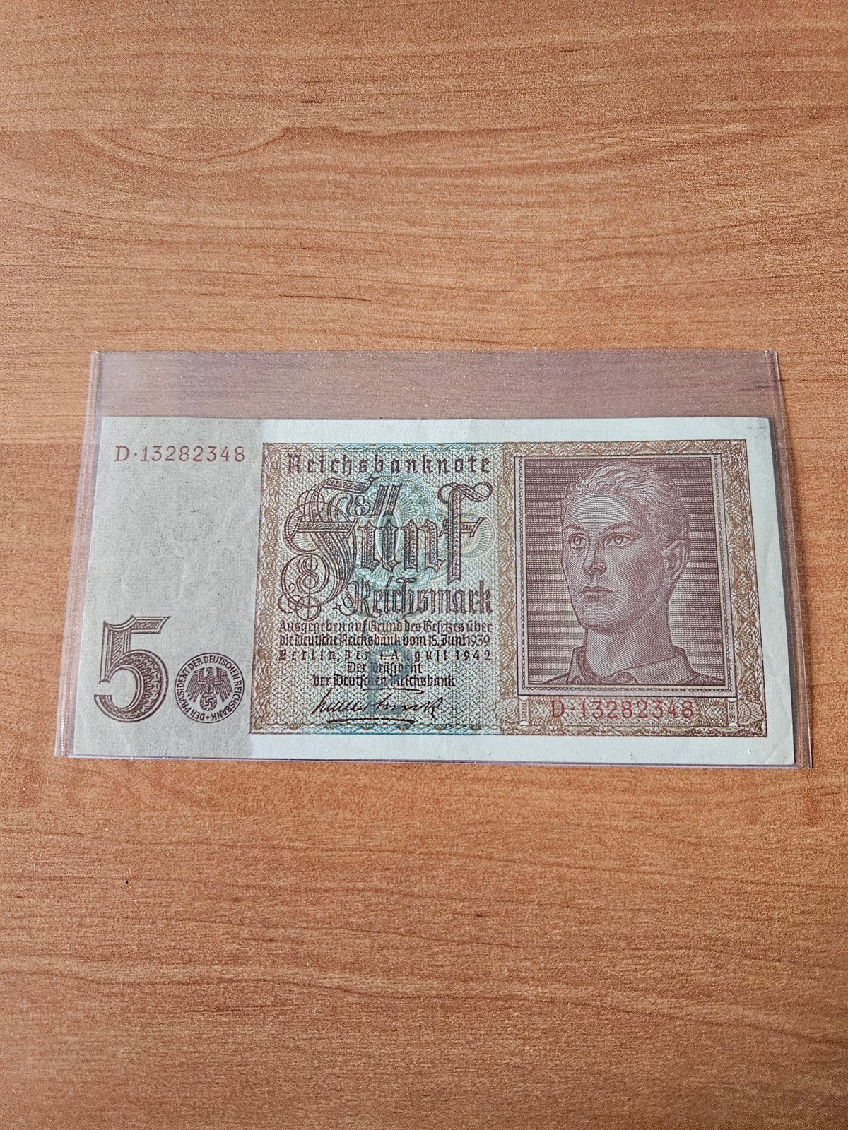 5 Reichsmark Duitsland 1942 jaar WWII, Enlèvement ou Envoi, Allemagne, Billets en vrac