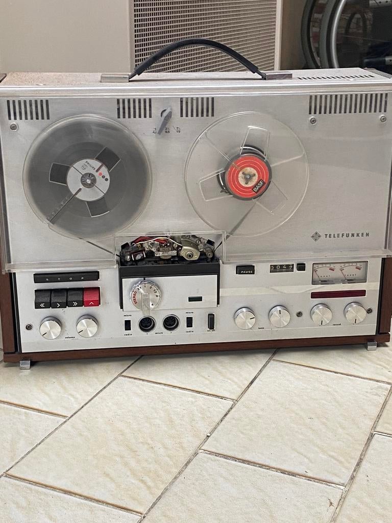 Vintage Bandrecorder Telefunken, Ophalen, Bandrecorder