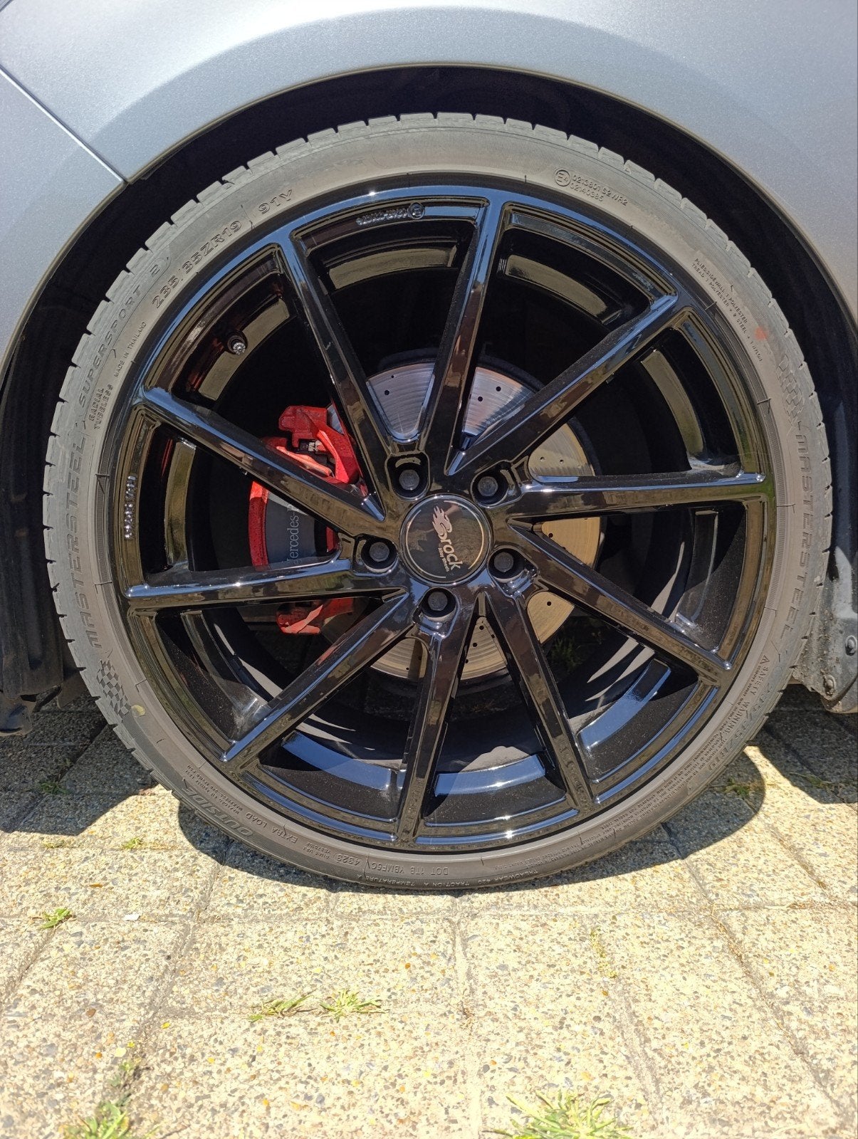 4 zomer banden met brock velgen 19 inch, Enlèvement, 19 pouces, Pneu(s)