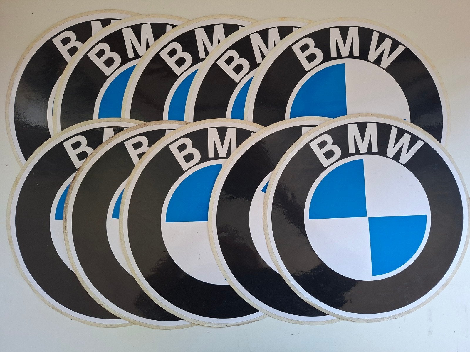 BMW 10 grote stickers 30 cm, Verzamelen, Ophalen of Verzenden, Zo goed als nieuw, Auto of Motor