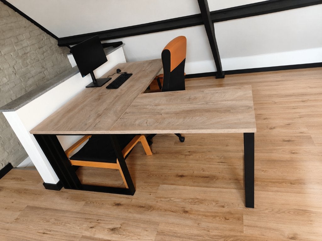 Bureau, Huis en Inrichting, Bureaus, Ophalen, Hout, 180 cm, Hoekbureau