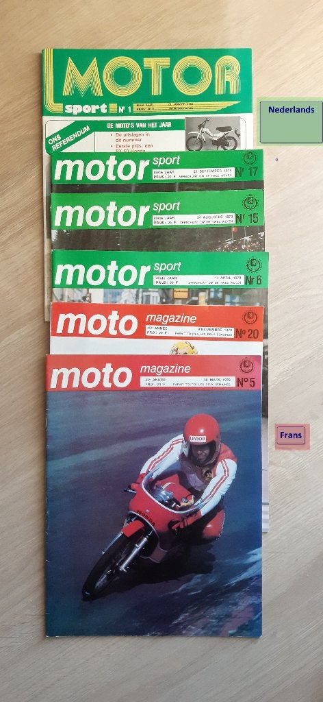 6x tijdschrift motor MotorSport 1979 1981 =4x NL +2x FR, Ophalen of Verzenden, 1960 tot 1980, Tijdschrift