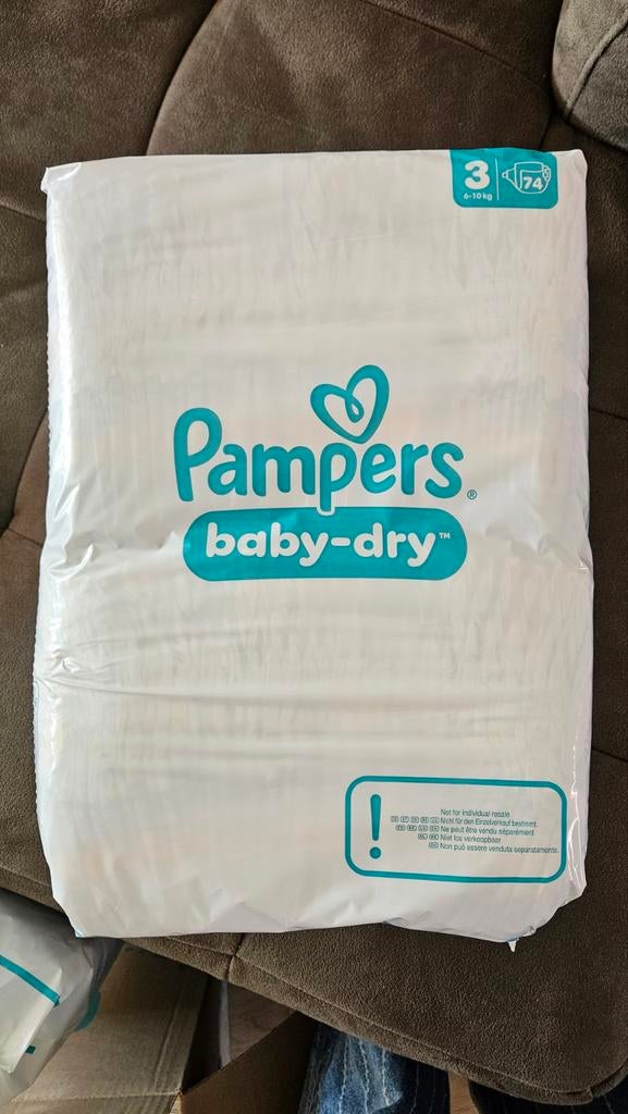 Pampers baby dry maat 3, 74 stuks (6-10kg) Ongeopend, Kinderen en Baby's, Ophalen