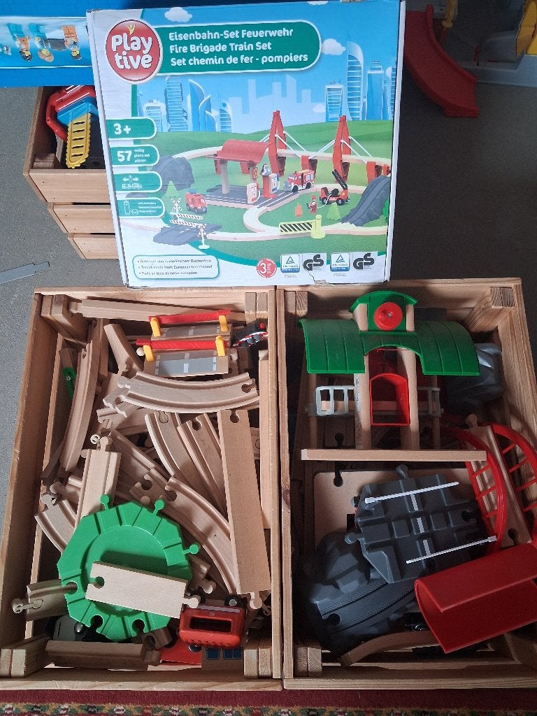 Houten treinbanen, Ophalen, Zo goed als nieuw
