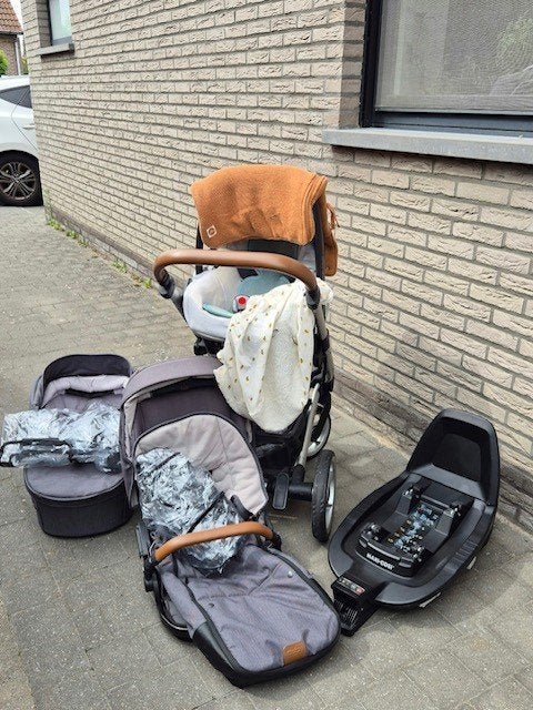 Wandelwagenset, Kinderen en Baby's, Kinderwagens en Combinaties, Gebruikt, Mutsy, Met reiswieg, Ophalen