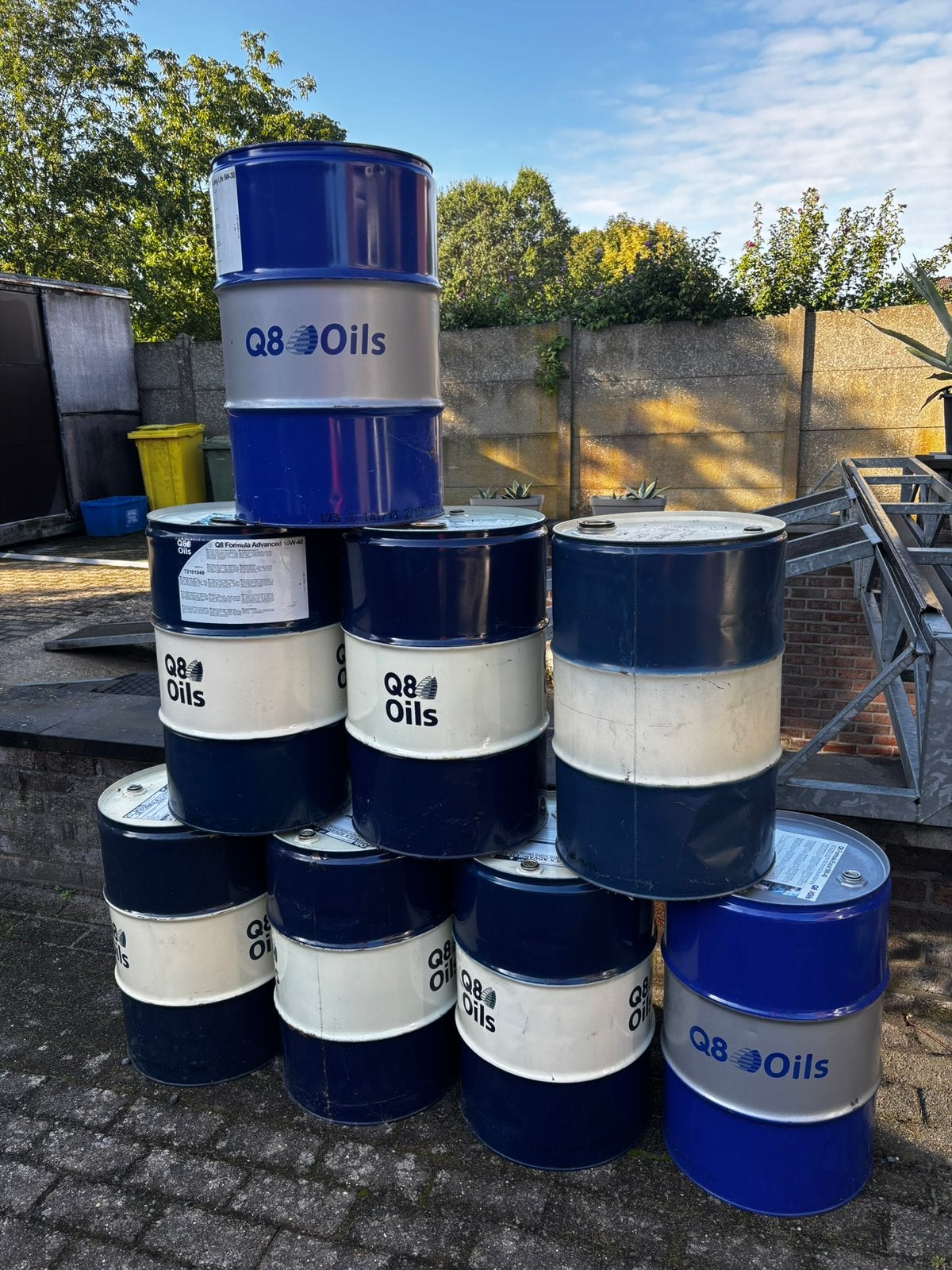 Olievaten 60L, Ophalen, Zo goed als nieuw