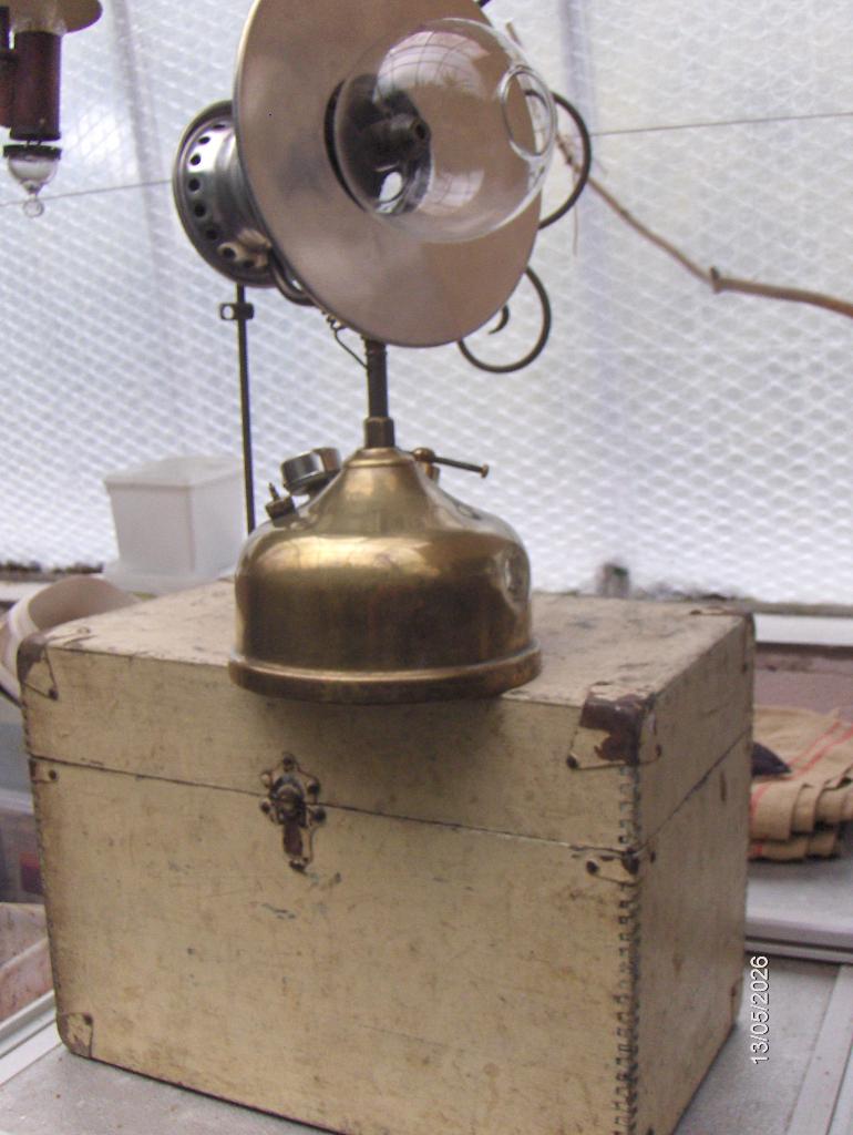 Zeldzame UNIC N 9 druklamp met transportbox, Ophalen of Verzenden