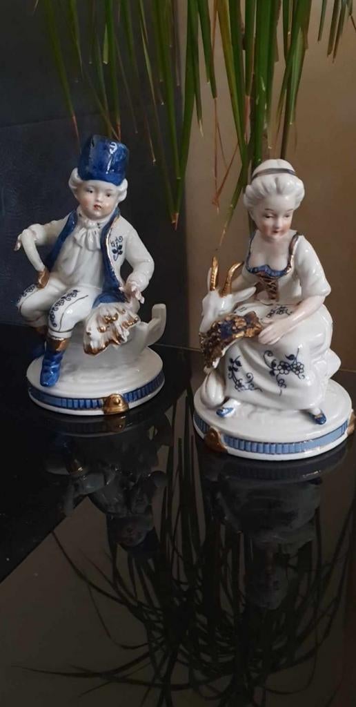 Geërfd.Set van Mooi beelden., Antiek en Kunst, Curiosa en Brocante, Verzenden