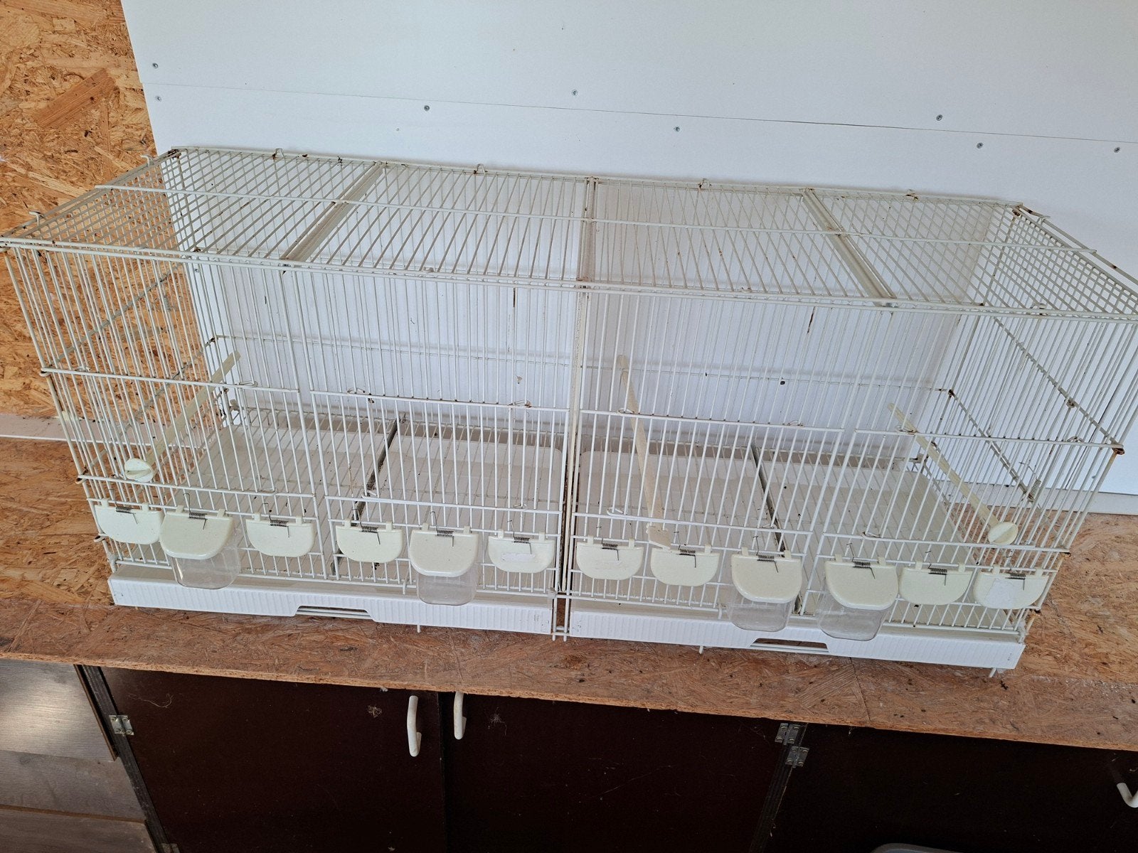 draad vogelkooi 101x37x47, Dieren en Toebehoren, Vogels | Hokken en Kooien, Ophalen, Gebruikt, Metaal, Vogelkooi