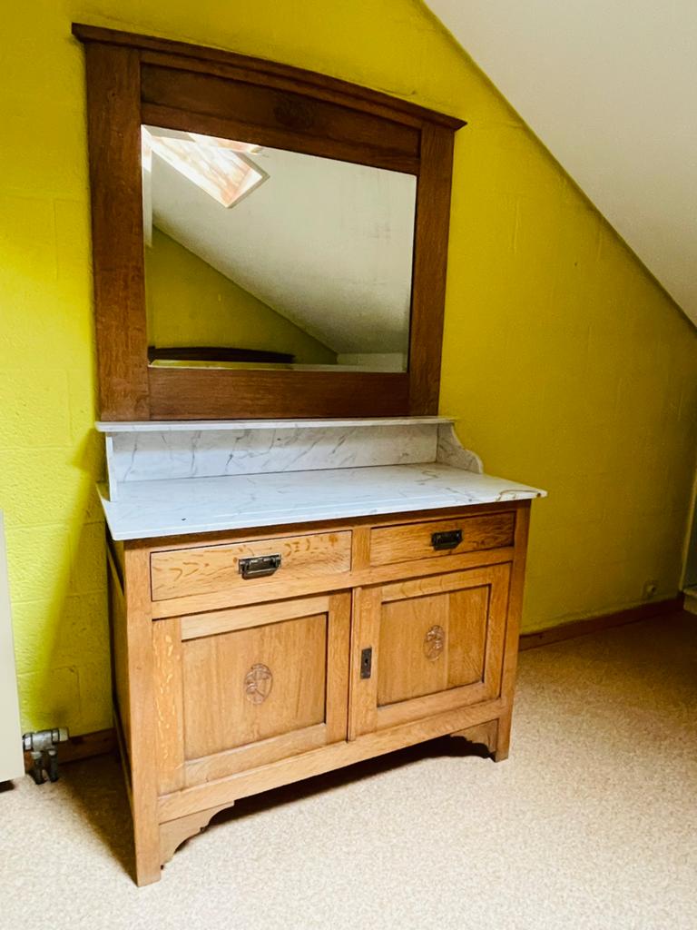 Art deco commode met spiegel, Huis en Inrichting, Kasten | Ladekasten, Ophalen