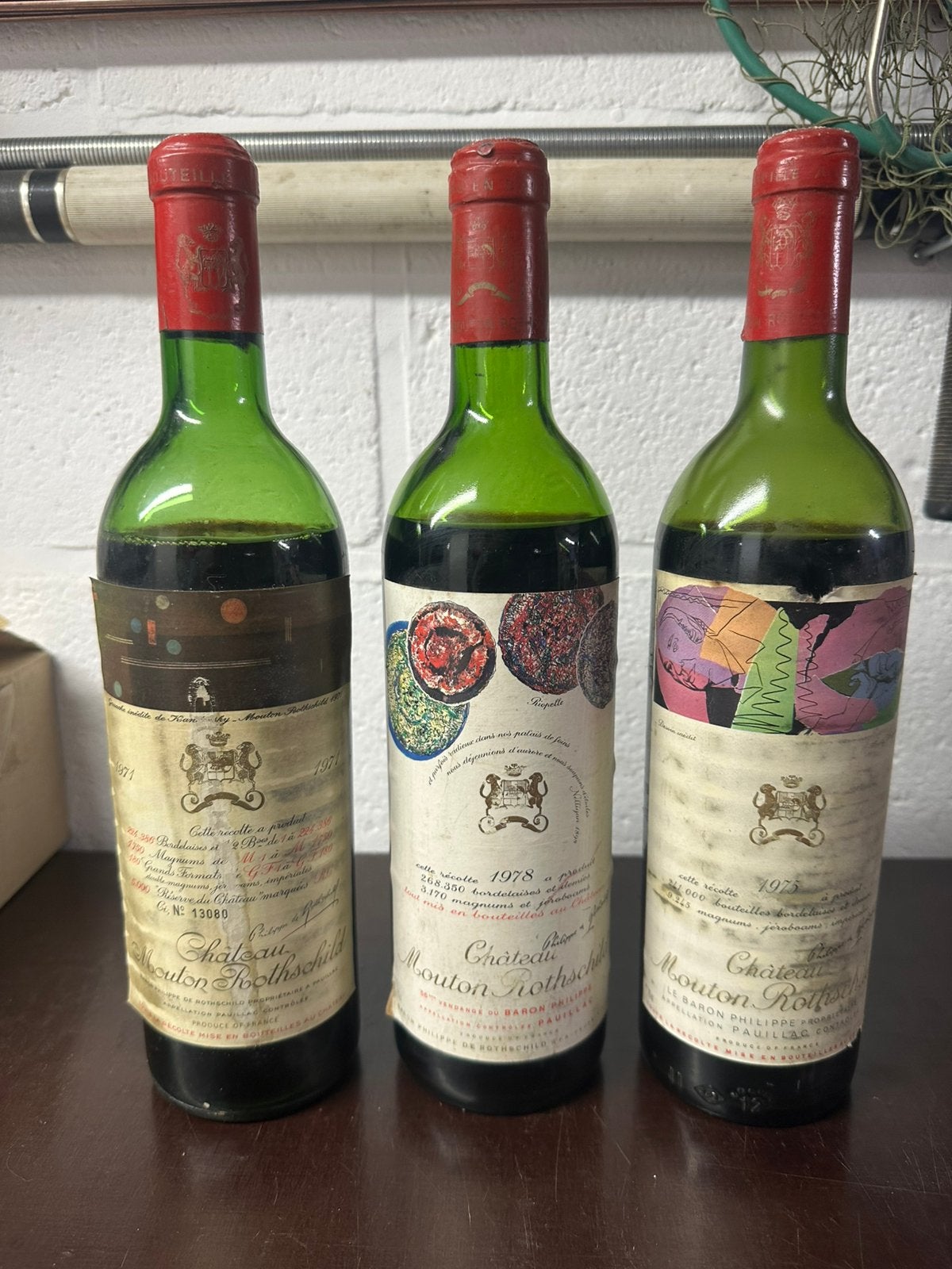 Rode wijn Chateau Mouton Rotschild, Verzamelen, Ophalen, Gebruikt, Rode wijn