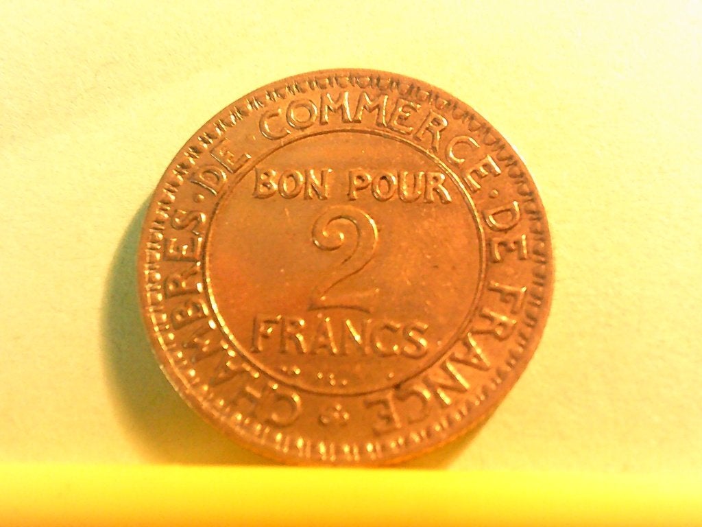 bon pour 2 francs 1922, Timbres & Monnaies, Monnaies | Europe | Monnaies euro, Enlèvement ou Envoi, France, Autres valeurs, Monnaie en vrac