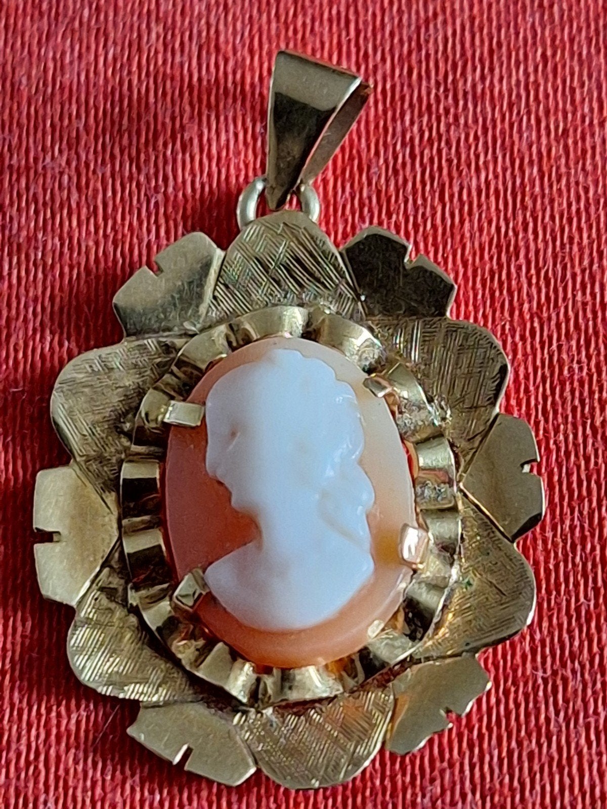 antieke hanger 14 kt goud, Ophalen of Verzenden, Goud, Goud