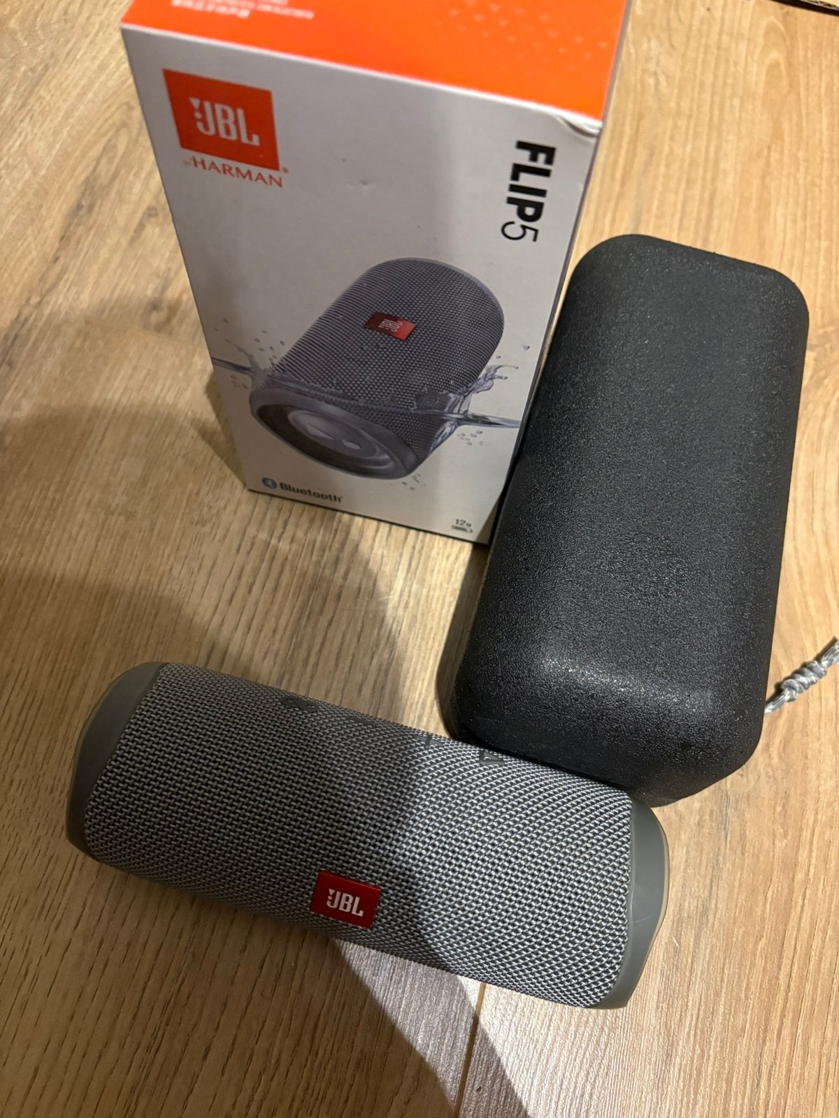 Bluetooth speaker JBL Flip 5 Grijs, Enceinte portable, Comme neuf, Bluetooth, Enlèvement ou Envoi