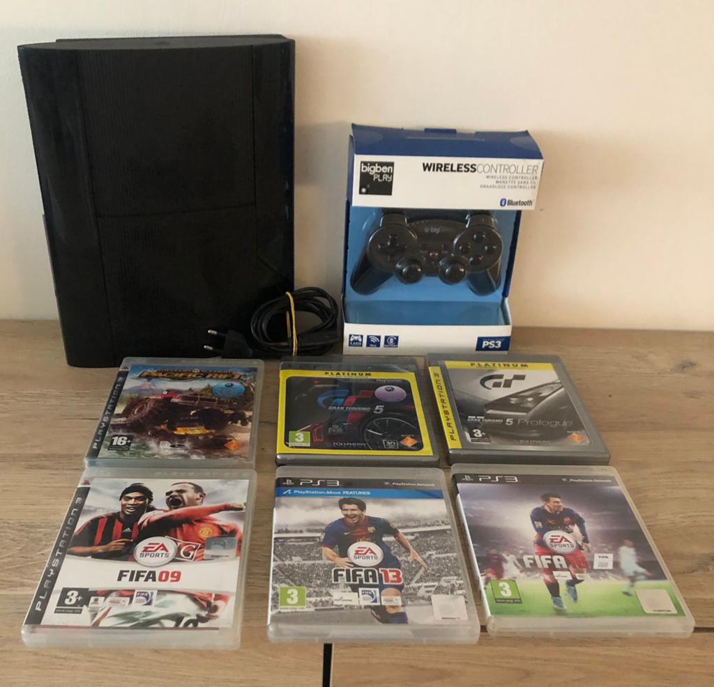 PS3 Super Slim 500 Go avec 6 jeux, Consoles de jeu & Jeux vidéo, Consoles de jeu | Sony PlayStation 3, Avec 1 manette, Comme neuf